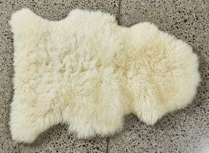 A New Zealand White Sheepskin