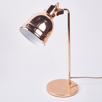 A Copper Coloured Table Lamp