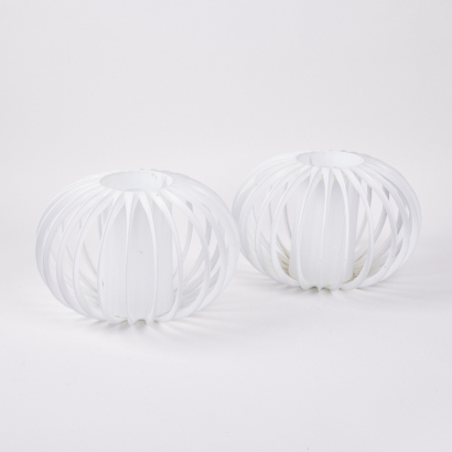 A Pair Of Mid Century Atomic Style Lampshades