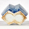 A Blue and White Twin Vase with dragon pattern and two ears - 2