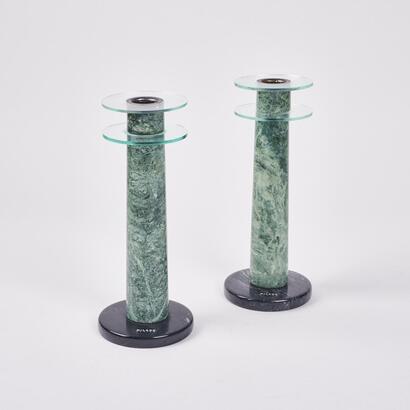 A Pair Of Milan Postmodern Candle Holders
