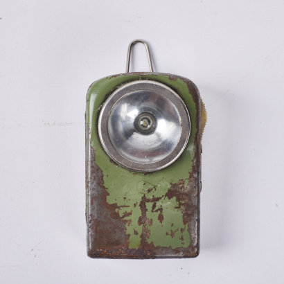A Vintage Dom Gos CZM Tin Flash Light
