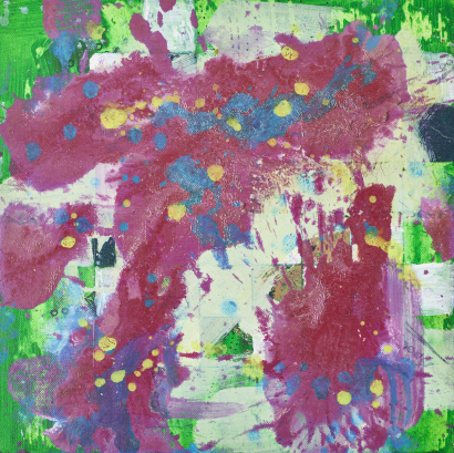 An Abstract Acrylic On Canvas