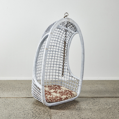 A Vintage Hanging Egg Chair