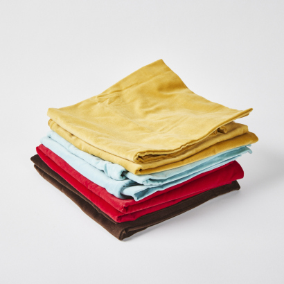 A Collection Eight Velvet Cushion Covers