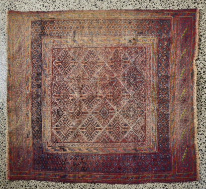 A Hand Knotted Mashwani Kilim