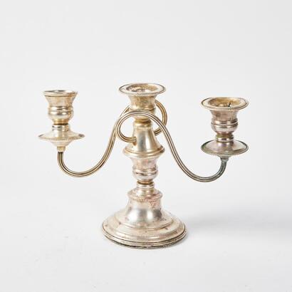 A Vintage Silver Plated Candelabra
