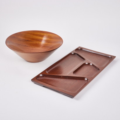 A Brenda Bridget Salad Bowl And Dips Tray By Don Alexander
