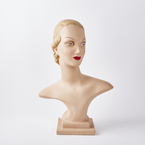 A Vintage Art Deco Mannequin Display Head