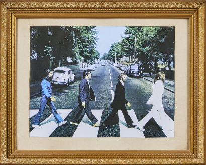 The Beatles Abbey Road With Ornate Frame