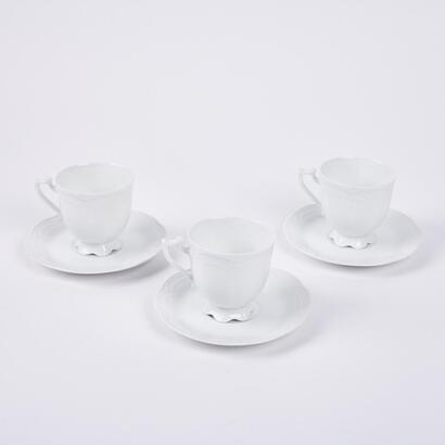 A Trio Of Hutschenreuther Viktoria Cups And Saucers