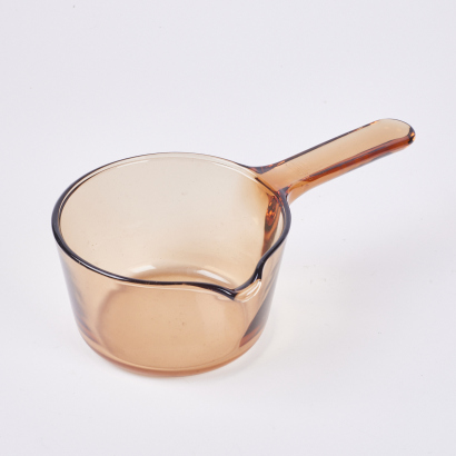 A French Glass Saucepan