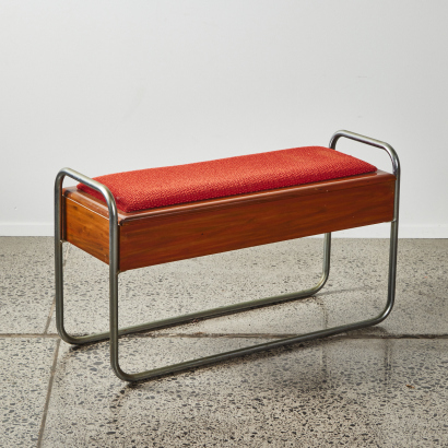 A Mid-Century Piano Stool