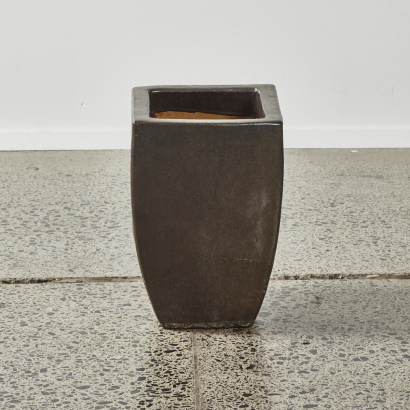 A Brown Ceramic Planter