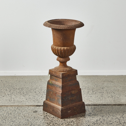 A Cast Iron Urn