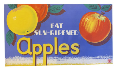 An Original Eat Sun Ripened Apples Retail Fruit Trade Federation Prints c.1930