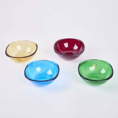 A Collection Of Four Kagami Crystal Bowls
