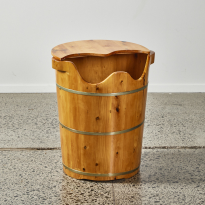 A Vintage Oak Footbath