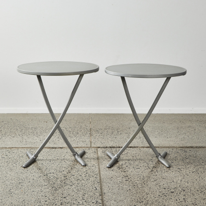 A Pair Of Vintage Magis Italy Rondine Kita Folding Side Tables