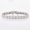 Platinum, 5.85ct Round Brilliant cut Diamond Tennis Bracelet