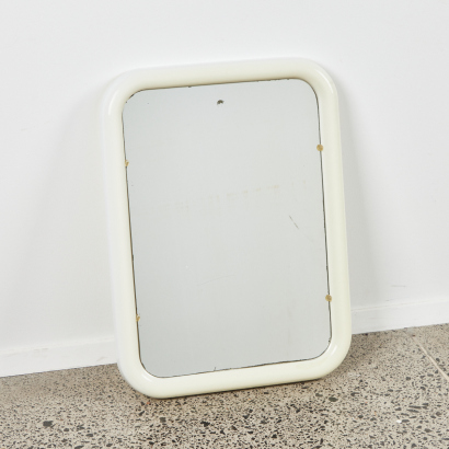 A Cream Seventies Plastic Mirror