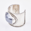 Stephen Dweck, "Garden Of Stephen" Sterling Silver /Faceted Hematite Bracelet Cuff - 2