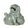 A Green Glaze Lion Dog Statue