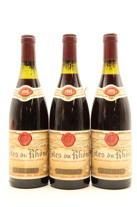 (3) 1986 E. Guigal Cotes du Rhone, France (MS)