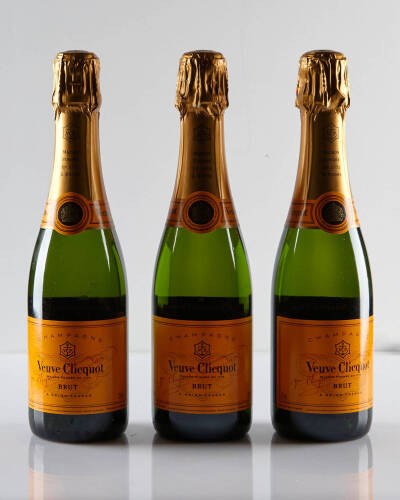 (3) NV Veuve Clicquot Ponsardin 375ml