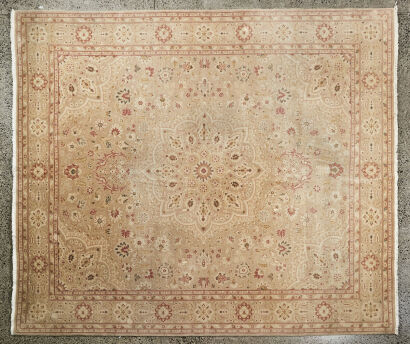 A Large Romanian Hand-Knotted Rug