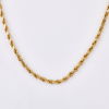 9ct Yellow Gold, 45cm Italian Made Rope Link Chain
