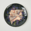 A Moorcroft Dove Design Plate