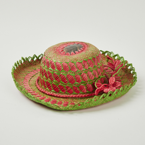 A Vibrant Woven Hat, Cook Islands
