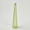 A Cast Glass Matte Green Bottle