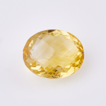 Loose ,11.23ct Oval Mixed Cut Citrine