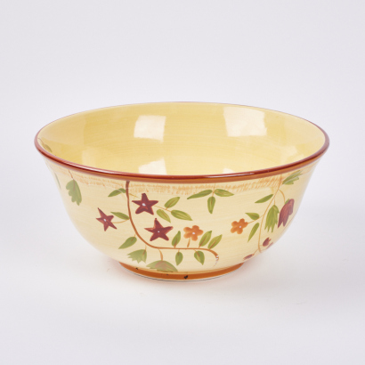 A Large Vintage Hand Painted Fruit Bowl