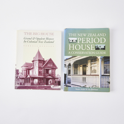 The Big House Grand and Opulent Houses in Colonial New Zealand by Terrence Hodgson & The New Zealand Period House: A Conservation Guide by Stuart Arden & Ian Bowman