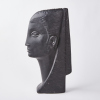 A Ceramic Side Profile Face Sculpture