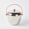 A Royal Doulton Ice Bucket with Orange Enamel Handle