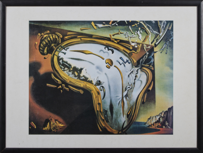 A Salvador Dali Style Melting Clock Print