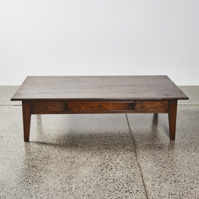 A Large Wooden Coffee Table