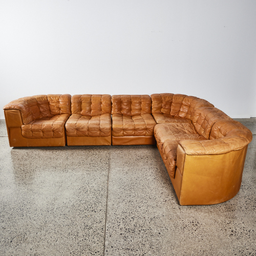 A De Sede DS 11 Modular Patchwork Six Seating Group