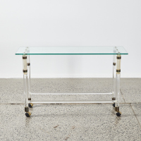 A Seventies Lucite And Glass Console