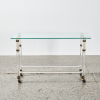 A Seventies Lucite And Glass Console