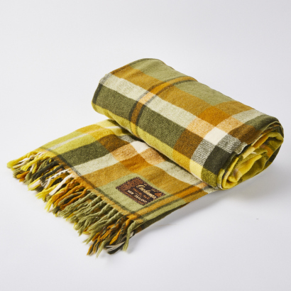 An Onehunga Travel Rug Wool Plaid