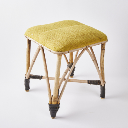 A Mid Century Cane Stool