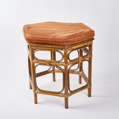A Hexagonal Mid Century Stool/Table