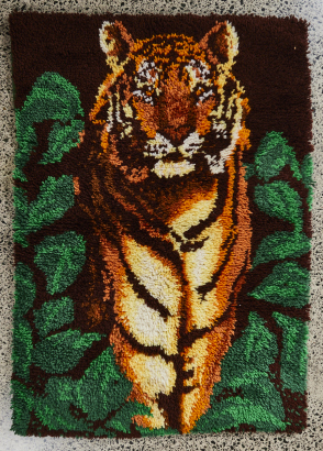A High Pile Mid Century Tiger Rug