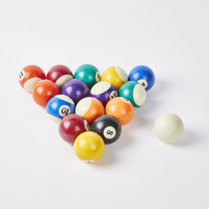 A Set Of Sixteen Pool Balls