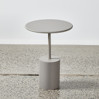 A Contemporary Side Table In Grey